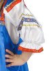 Русский народный костюм "Василиса" детский атласный синий сарафан и блузка 7-12 лет фото 4 — Samogon-sam.ru
