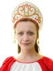 Кокошник "Девичий" белый фото 1 — Samogon-sam.ru