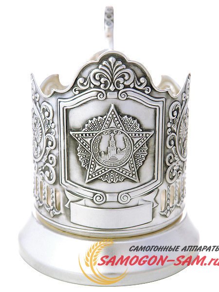 Подстаканник посеребренный "Звезда" Кольчугино фото 1 — Samogon-sam.ru