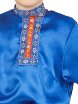 Детская косоворотка на мальчика атласная синяя на возраст 7-12 лет фото 3 — Samogon-sam.ru