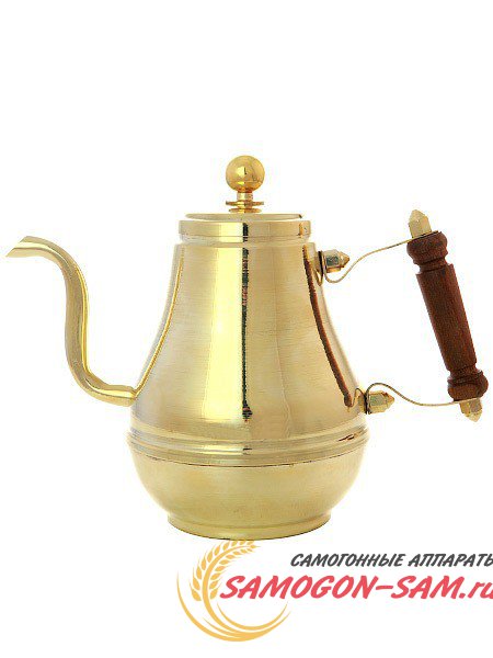 Латунный чайник 0,9 л Москва фото 1 — Samogon-sam.ru