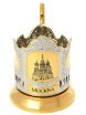 Подстаканник с позолотой "Храм Василия Блаженного" Кольчугино фото 1 — Samogon-sam.ru